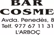 Patrocinador CF L'ARBOÇ: BAR COSME