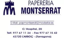 Patrocinador CF L'ARBOÇ: MONTSERRAT