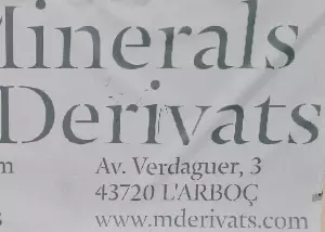 Patrocinador CF L'ARBOÇ: MINERALS I DERIVATS