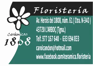 Patrocinador CF L'ARBOÇ: FLORISTERIA 1808