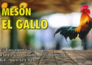 Patrocinador CF L'ARBOÇ: MESON EL GALLO